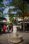 Statue of roider jackel on the viktualienmarkt in munich Germany. It is a daily food market and a square in the center