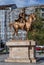 The statue of the Romanian voivode Michael the Brave Mihai viteazul in Targoviste, Romania.