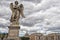 A statue on rome bridge