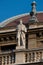 Statue on the roof of Opera House in Budapest