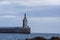 The statue- Sagrado corazon de jesus in tarfia at the southernmost point of europe