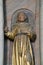 Statue of Saint on the altar of Saint Anthony of Padua at St Catherine of Alexandria Church in Krapina, Croatia