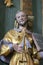 Statue of Saint on the altar of the St Roch in the Church of St Mary Magdalene in Cazma, Croatia