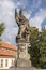 Statue of Saint Augustine, Charles Bridge, Prague, Czech Republic