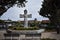 Statue of Saint Francis of Assisi top by a real live seagull, 1.