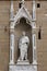 Statue of Saint George in the Tabernacle in the Exterior Perimeter of the Church of Orsanmichele in Florence, Italy