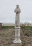 Statue Saint holding a lamb at the Historic Saint Joseph Catholic Church in Fort Davis, Texas.