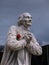 A statue of saint John Vianney in Lourdes