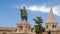 Statue of Saint Stephen I of Hungary in Fisher`s Bastion, Buda Castle, Hungary