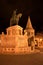 Statue of Saint Stephen I of Hungary in Fishermen`s Bastion at Night