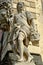 Statue on San Sebastiano Church, Acireale, Sicily Italy