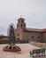 Statue and sanctuary of Guadalupe in Santa Fe, New Mexico, USA