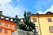 Statue of Sankt Goran & the Dragon in Stockholm, Sweden - a bronze copy of a wooden sculpture from Storkyran. The original was ma