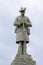 Statue of Scottish soldier in kilt