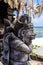 Statue at sea temple Pura Tanah Lot, Bali Island, Indonesia