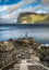 Statue of Selkie or Seal Wife in Mikladalur, Faroe Islands