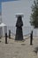 Statue Of The Shelter In Vejer. Nature, Architecture, History, Street Photography. July 12, 2014. Vejer De La Frontera, Cadiz,