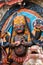 Statue and shrine of Kal Bhairav at Kathmandu Durbar Square, Kathmandu Valley, Nepal