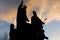 Statue silhouettes - Prague, Czech Republic