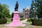 Statue of Sir John A MacDonald Vandalized With Pink Paint