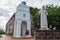 Statue of St. Francis Xavier in front of the ruins of St. Paul\'s