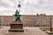 Statue of St. George slaying the Dragon in Nikolaiviertel, Berlin, Germany