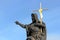 Statue of St. John the Baptist, the sculpture of Charles Bridge in Prague, Czech Republic