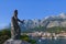 Statue of St. Peter at Makarska, Croatia