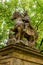 Statue of St. Wenceslas in the park of Vysehrad in Prague