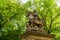 Statue of St. Wenceslas in the park of Vysehrad in Prague