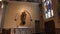 Statue and Stained Glass in Peaceful Ambience of Saint Alphonsus Church, Chicago