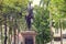 Statue of the state founder Simon Bolivar in Bolivar Park Plaza