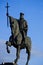 Statue of Stefan cel Mare riding his horse