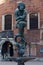 Statue of Student near Saint Mary Church in Krakow