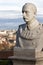 Statue talking heads to Janiculum in Rome, Italy. General Serafini