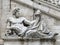 Statue of Tiberinus on the Campidoglio in Rome, Italy