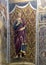 Statue titled Annunciation: the Angel by Jacopo della Quercia in the Colegiata di Santa Maria Assunta in San Gimignano.