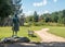 Statue to Pocohantas unveiled in 1922 in Jamestown Settlement in Virginia