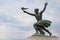 Statue of torch-bearer on Gellert Hill, Budapest