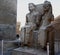 Statue of Tutankhamun and his wife Ankesenamun at Luxor temple. Egypt