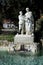 Statue in Villa Comunale Garden, Naples, Campania, Italy.