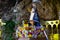 Statue of the Virgin of Covadonga in the Sanctuary in Cangas de Onis, Asturias, Spain. Historic symbol of the spanish reconquest