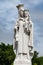 Statue of Virgin Mary with Son Jesus, Both with Crown, Marble Statue on Cemetery Cementerio Santa Ifigenia, Santiago de Cuba, Cuba