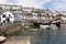 Statue of William of Orange and Replica of Golden Hind Ship of Francis Drake, Brixham Devon England