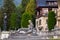 Statue of a Woman Situated in Front of Peles Castle, Sinaia, Prahova, Romania