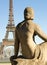 Statue of woman at the Trocadero