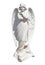 Statue of a young angel isolated on white