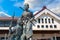 Statue of young Byakkutai warriors at Aizuwakamatsu Station