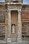 Statues adorn the front of the celebrated library at Ephesus