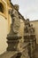 Statues of an angels next to Loreta in Prague, Czech Republic.